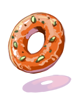 Ilustración de Nut Donut In Mouth