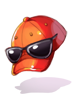 Ilustración de Costume Sunglass Baseball Cap