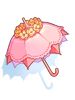 Ilustración de Costume Floating Parasol