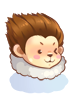 Ilustración de Costume Monkey Coat Hat