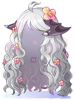 Ilustración de Costume Nydhoggur Wig (White)