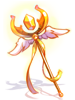 Ilustración de Empowered Golden Rod Staff
