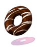 Ilustración de Choco Donut In Mouth