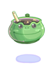 Ilustración de Frog Egg Squid Ink Soup