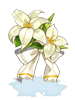 Ilustración de Costume White Lily