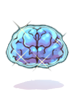 Ilustración de Costume Blue Brain Hat