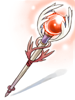 Ilustración de Crimson Two-Handed Staff