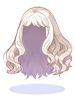 Ilustración de Costume Fluffy Semi-Long Hair(White)