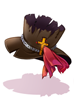 Ilustración de Costume Black Evil Druid Hat