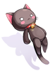 Ilustración de Costume Big Black Cat