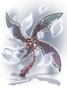 Ilustración de Vicious Mind Huuma Shuriken