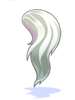 Ilustración de Costume Straight Pony White