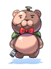Ilustración de Costume Bear Backpack