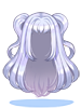 Ilustración de Costume Airy Two Side Up (Silver)