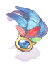 Ilustración de Rainbow Feather Deco
