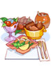 Ilustración de Luxurious Western Food