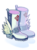 Ilustración de White Wing Boots