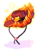 Ilustración de Costume Alive Ten Gallon Hat Of Flame