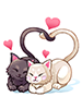 Ilustración de Costume Heart of Cat