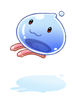 Ilustración de Blue Poring Hairpin