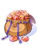 Ilustración de Red Gemstone Pouch