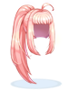 Ilustración de Costume Ponytail Hair (Pink)