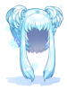 Ilustración de Costume Snow Ice Hair