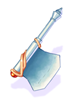 Ilustración de Veteran Axe