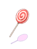 Ilustración de Candy Cane In Mouth