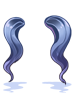 Ilustración de Costume Loose Wave Twin Blue