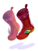 Ilustración de Red Eco-Friendly Shoes