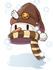 Ilustración de Costume Snownow Hat