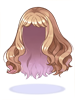 Ilustración de Costume Fluffy Semi-Long Hair(Orange)