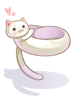 Ilustración de Costume Warm Cat Muffler