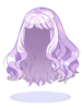 Ilustración de Costume Fluffy Semi-Long Hair(Light Purple)