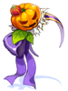 Ilustración de Costume Gothic Pumpkin Head