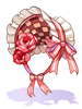 Ilustración de Costume Rose Gothic Bonnet
