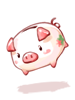 Ilustración de Costume Pig MoneyBox