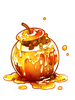 Ilustración de Golden Roasted Apple
