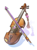 Ilustración de Metallic Vibration Booster Violin