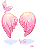 Ilustración de Costume Cupid's Pink Wings