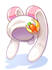 Ilustración de Costume Hopping Rabbit