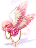Ilustración de White Bird Rose Decoration