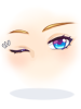 Ilustración de Costume Blinking Blue Eyes