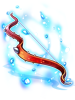Ilustración de Patent Scarlet Dragon Leather Bow