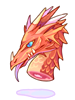Ilustración de Three-Headed Dragon's Head