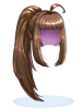 Ilustración de Costume Ponytail Hair (Black)