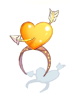 Ilustración de Yellow Valentine Heart