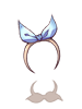 Ilustración de Cute Blue Ribbon
