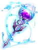 Ilustración de Patent Blue Crystal Staff